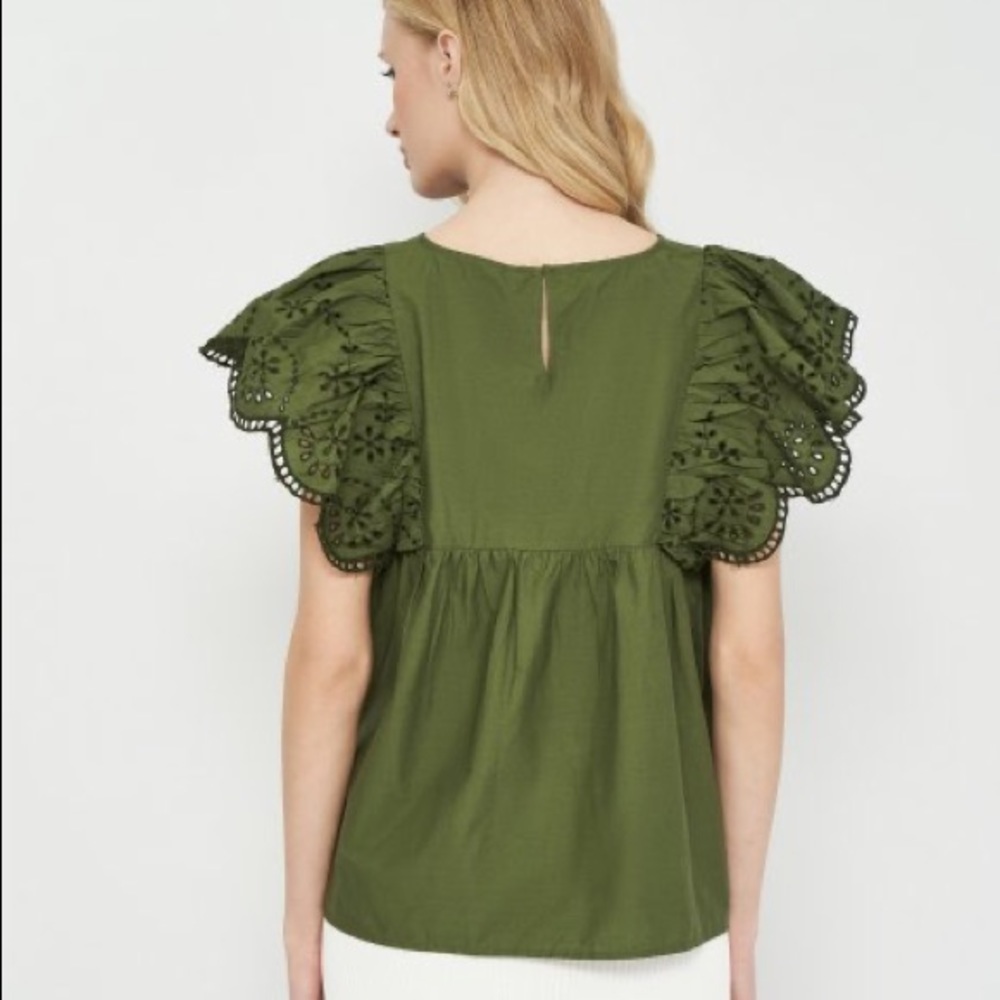 NWT Zara Cutwork Embroidered Blouse - Picture 4 of 14